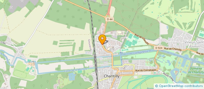 localisation de l'entreprise LE DINNER'S CLUB  CHANTILLY