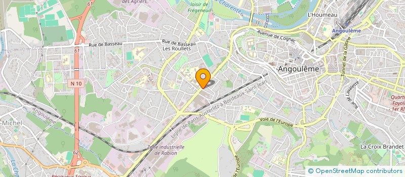localisation de l'entreprise LE DIPLOMATE à ANGOULEME
