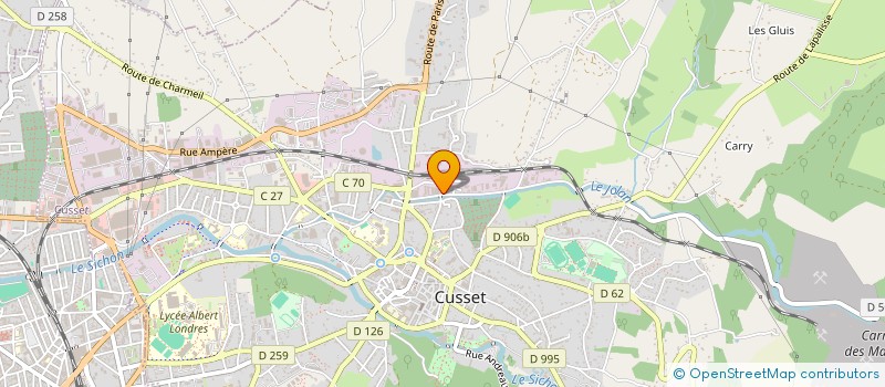 localisation de l'entreprise LE DISCERNEMENT à CUSSET