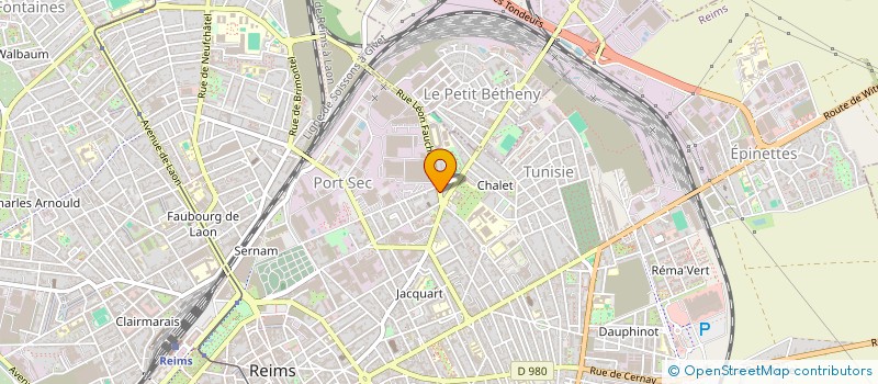 localisation de l'entreprise LE DISPOSITIF, CELLULE DE RECHERCHE CHOREGRAPHIQUE  REIMS