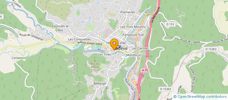 localisation de l'entreprise LE DISQUE DE POCHE  LODEVE