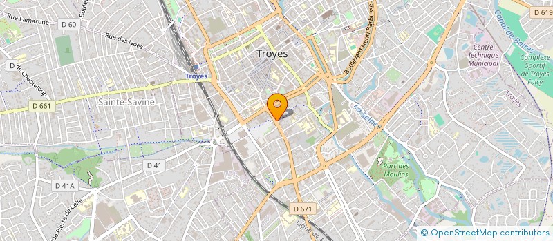 localisation de l'entreprise LE DIX BARBER GROUP  TROYES