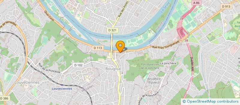 localisation de l'entreprise LE DIX DU QUAI  BOUGIVAL