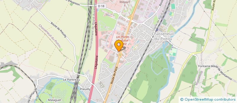 localisation de l'entreprise LE DIX HP  CHASSENEUIL-DU-POITOU