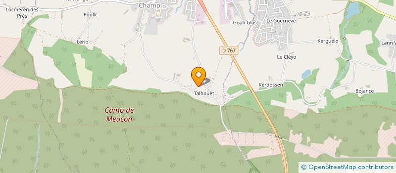 localisation de l'entreprise LE DOARE  LOCMARIA-GRAND-CHAMP