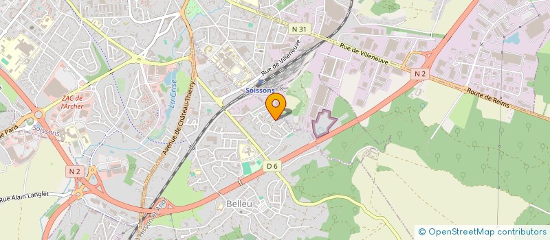 localisation de l'entreprise LE DODO VERANDAS & MENUISERIES  BELLEU