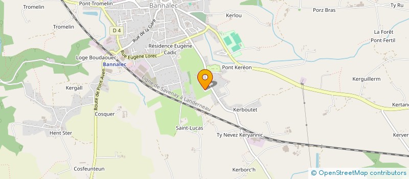 localisation de l'entreprise LE DOEUFF IMMO  BANNALEC