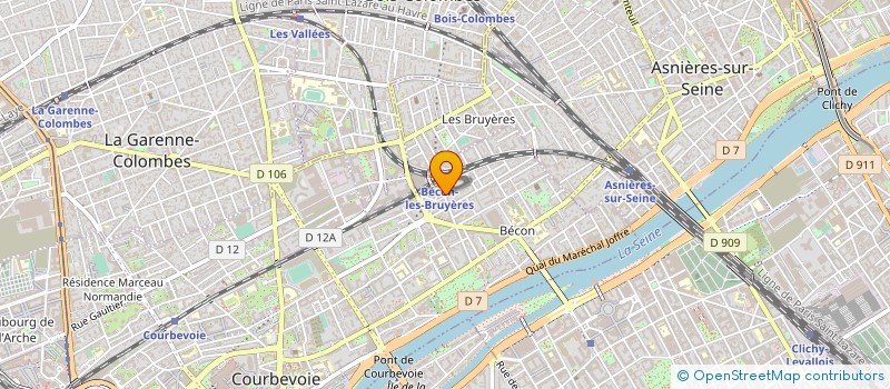 localisation de l'entreprise LE DOIGT DANS LE NEZ  COURBEVOIE