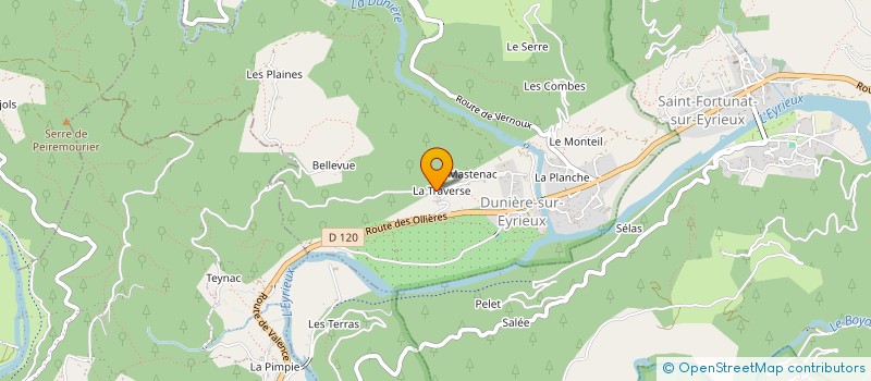 localisation de l'entreprise LE DOIGT ET LA LUNE  SAINT-MICHEL-DE-CHABRILLANOUX