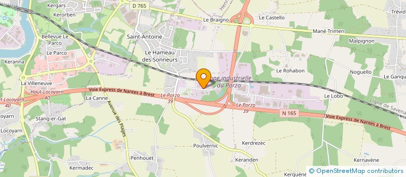 localisation de l'entreprise LE DOLFIN'O à KERVIGNAC