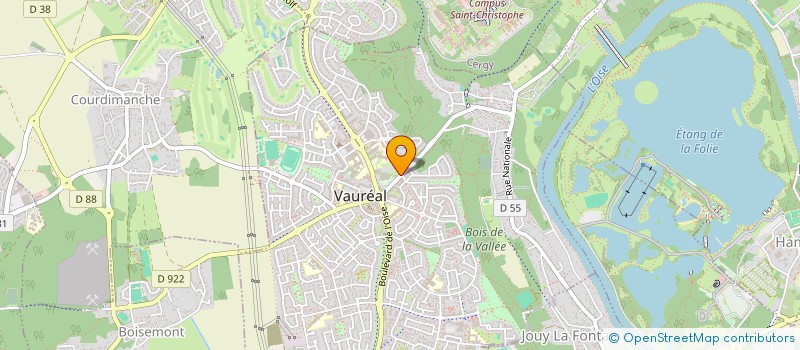 localisation de l'entreprise LE DOLMEN à VAUREAL