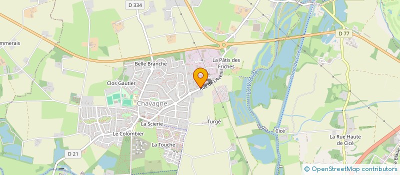 localisation de l'entreprise LE DOLMEN  CHAVAGNE