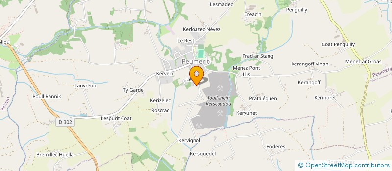 localisation de l'entreprise LE DOLMEN BIGOUDEN  PEUMERIT