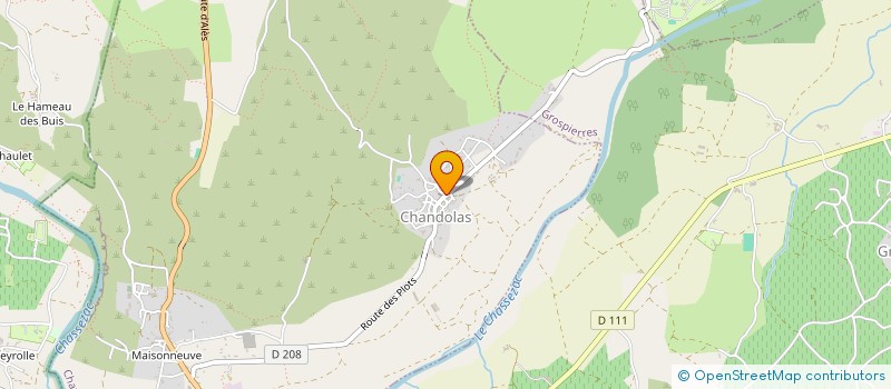 localisation de l'entreprise LE DOLMEN DE CHANDOLAS à CHANDOLAS
