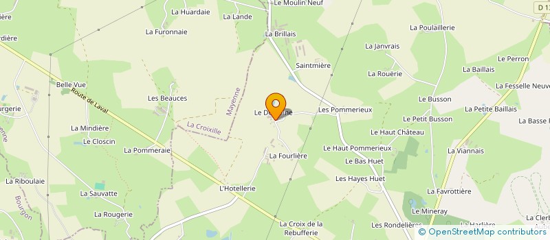 localisation de l'entreprise LE DOMAINE  LA GRAVELLE