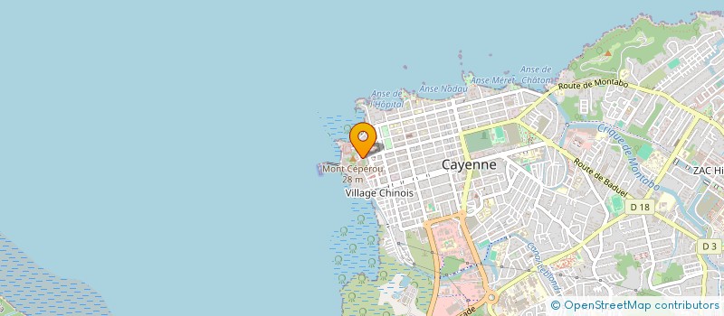 localisation de l'entreprise LE DOMAINE à CAYENNE