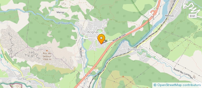 localisation de l'entreprise LE DOMAINE D'ARIGNAC à ARIGNAC