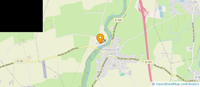 localisation de l'entreprise LE DOMAINE D'O'HARA  L'HOPITAL-LE-GRAND