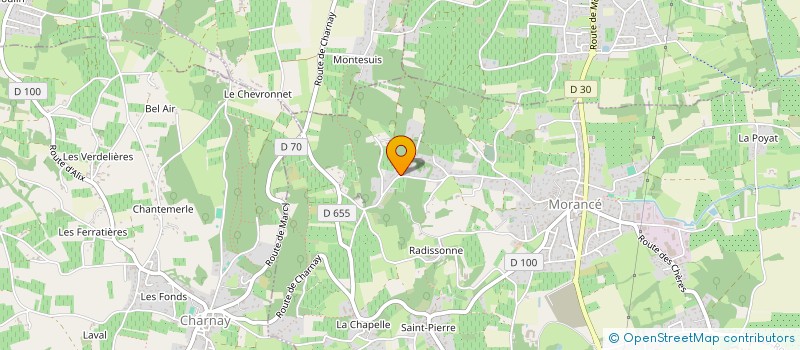 localisation de l'entreprise LE DOMAINE DE BACCHUS  MORANCE