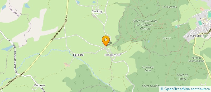 localisation de l'entreprise LE DOMAINE DE CHALIGNY à SAINT-HILAIRE-EN-MORVAN