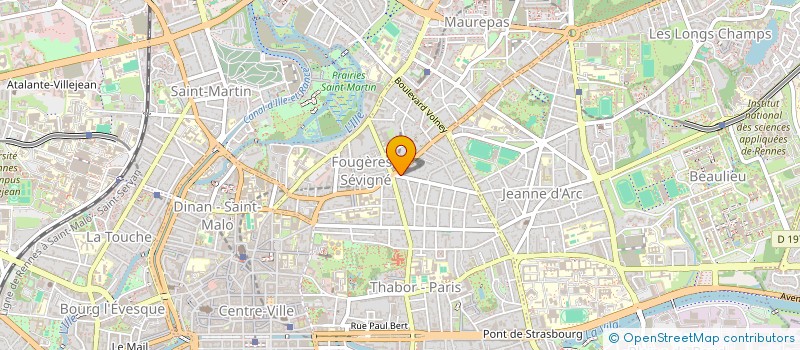 localisation de l'entreprise LE DOMAINE DE FORT ARTHUR  RENNES