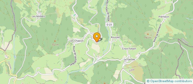 localisation de l'entreprise LE DOMAINE DE GEDEON  CENVES