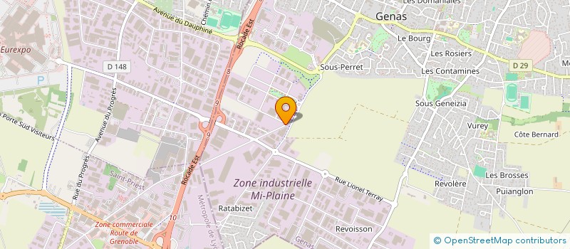 localisation de l'entreprise LE DOMAINE DE GENAS  GENAS