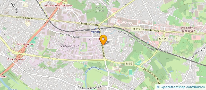 localisation de l'entreprise LE DOMAINE DE GOUIS  VERTOU