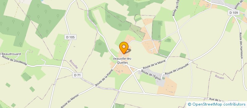 localisation de l'entreprise LE DOMAINE DE GRAND POMME  VEAUVILLE-LES-QUELLES