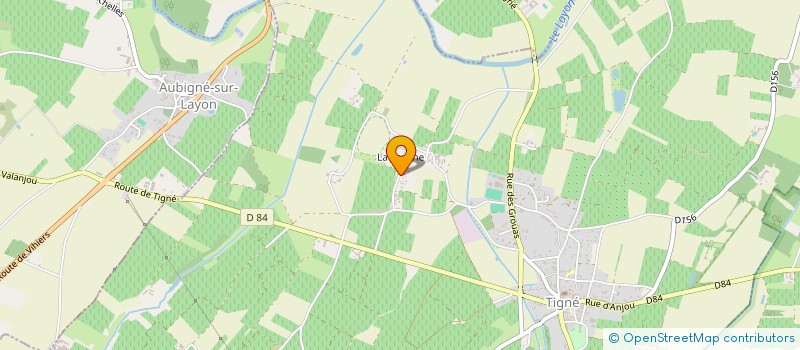 localisation de l'entreprise LE DOMAINE DE GRAND'TERRE à LYS-HAUT-LAYON