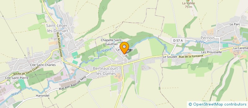 localisation de l'entreprise LE DOMAINE DE L'ABBAYE  BERTEAUCOURT-LES-DAMES