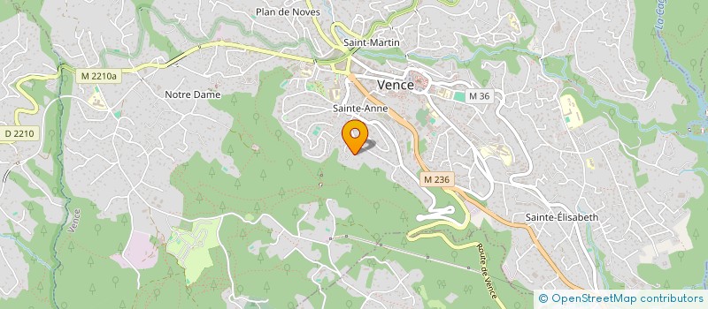 localisation de l'entreprise LE DOMAINE DE L'ARA  VENCE