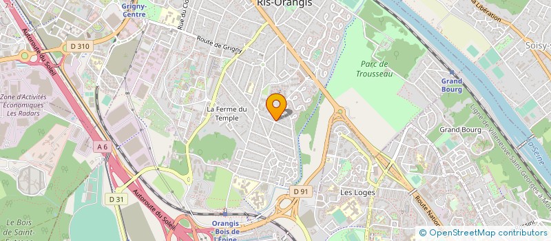 localisation de l'entreprise LE DOMAINE DE L'AUNETTE à RIS-ORANGIS