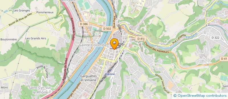 localisation de l'entreprise LE DOMAINE DE L'IMMOBILIER VIENNOIS  VIENNE