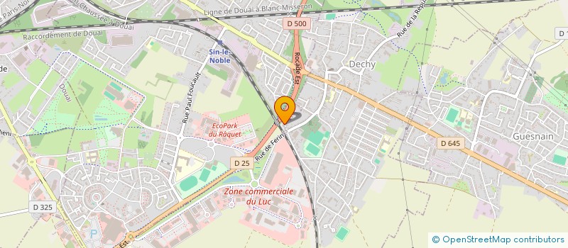 localisation de l'entreprise LE DOMAINE DE L'ORANGER  SIN-LE-NOBLE