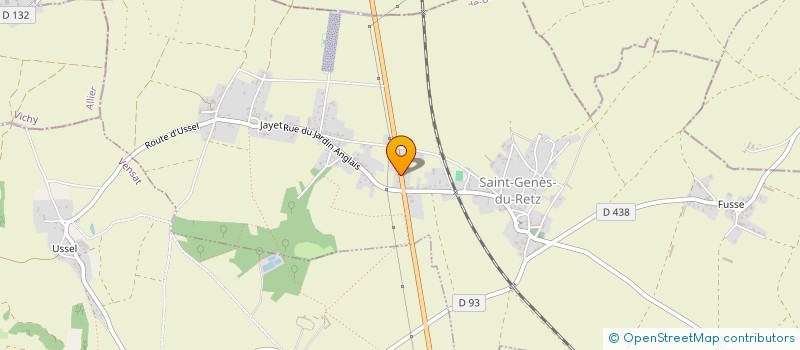 localisation de l'entreprise LE DOMAINE DE LA BELLE DEMEURE  SAINT-GENES-DU-RETZ