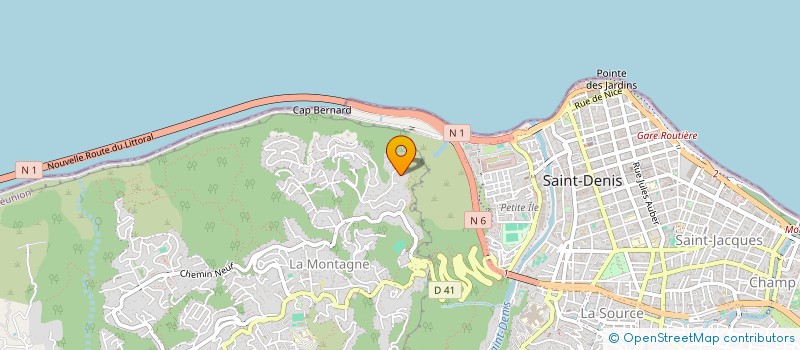 localisation de l'entreprise LE DOMAINE DE LA FORET à SAINT-DENIS