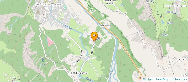 localisation de l'entreprise LE DOMAINE DE LA GRANDE LONGE  LE BOURG-D'OISANS