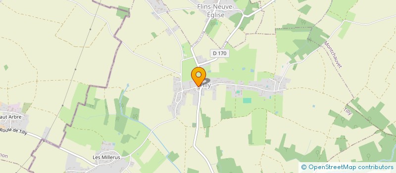 localisation de l'entreprise LE DOMAINE DE LA GRANDE MAISON à TILLY