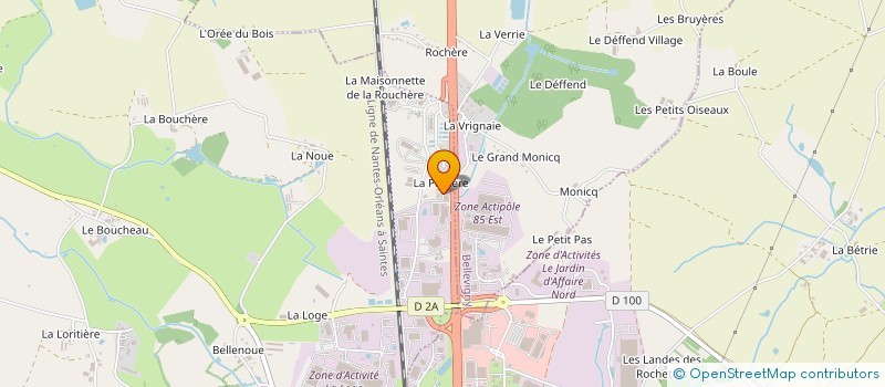 localisation de l'entreprise LE DOMAINE DE LA POIRIERE  LES LUCS-SUR-BOULOGNE