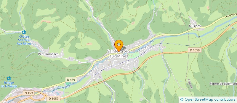 localisation de l'entreprise LE DOMAINE DE LA VALLEE BY LA PATTE D'ARGENT  SAINTE-CROIX-AUX-MINES