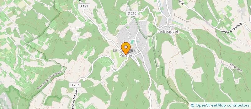 localisation de l'entreprise LE DOMAINE DE LA VALLEE DE LA PERIERE  LA ROQUE-SUR-PERNES