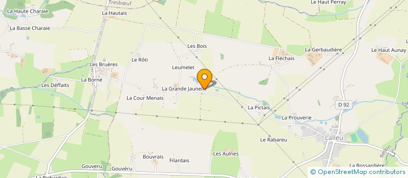 localisation de l'entreprise LE DOMAINE DE LAIRIE  LALLEU