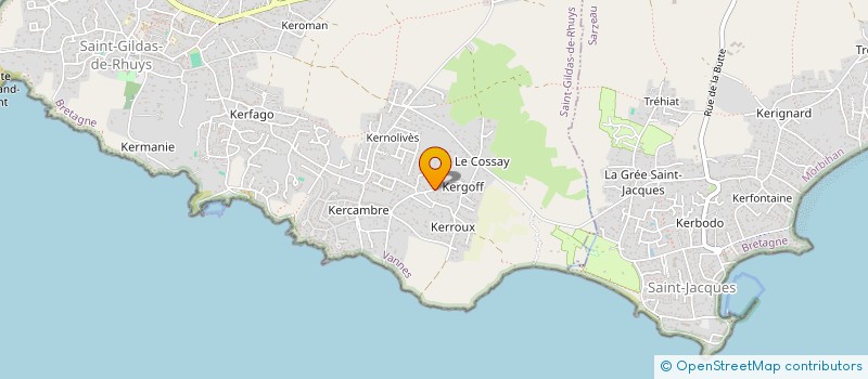 localisation de l'entreprise LE DOMAINE DE LAOUENEKAAT  SAINT-GILDAS-DE-RHUYS