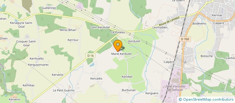 localisation de l'entreprise LE DOMAINE DE MANE KERDUTEL  PLUVIGNER