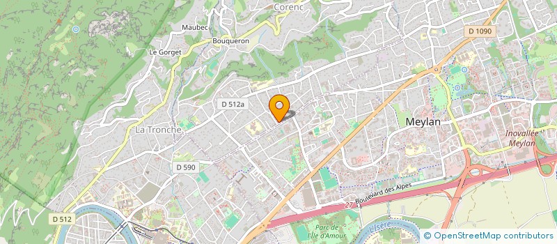 localisation de l'entreprise LE DOMAINE DE MARIUS  CORENC