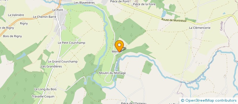 localisation de l'entreprise LE DOMAINE DE MERTIER  GENILLE