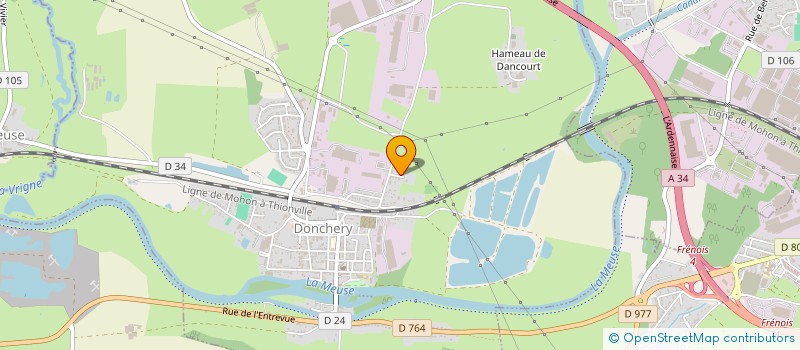 localisation de l'entreprise LE DOMAINE DE MONTIMONT  DONCHERY