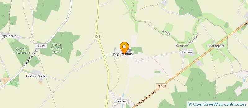 localisation de l'entreprise LE DOMAINE DE PASSY  VARENNES-LES-NARCY