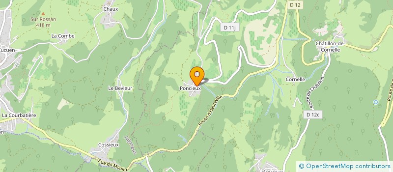 localisation de l'entreprise LE DOMAINE DE PONCIEUX à BOYEUX-SAINT-JEROME